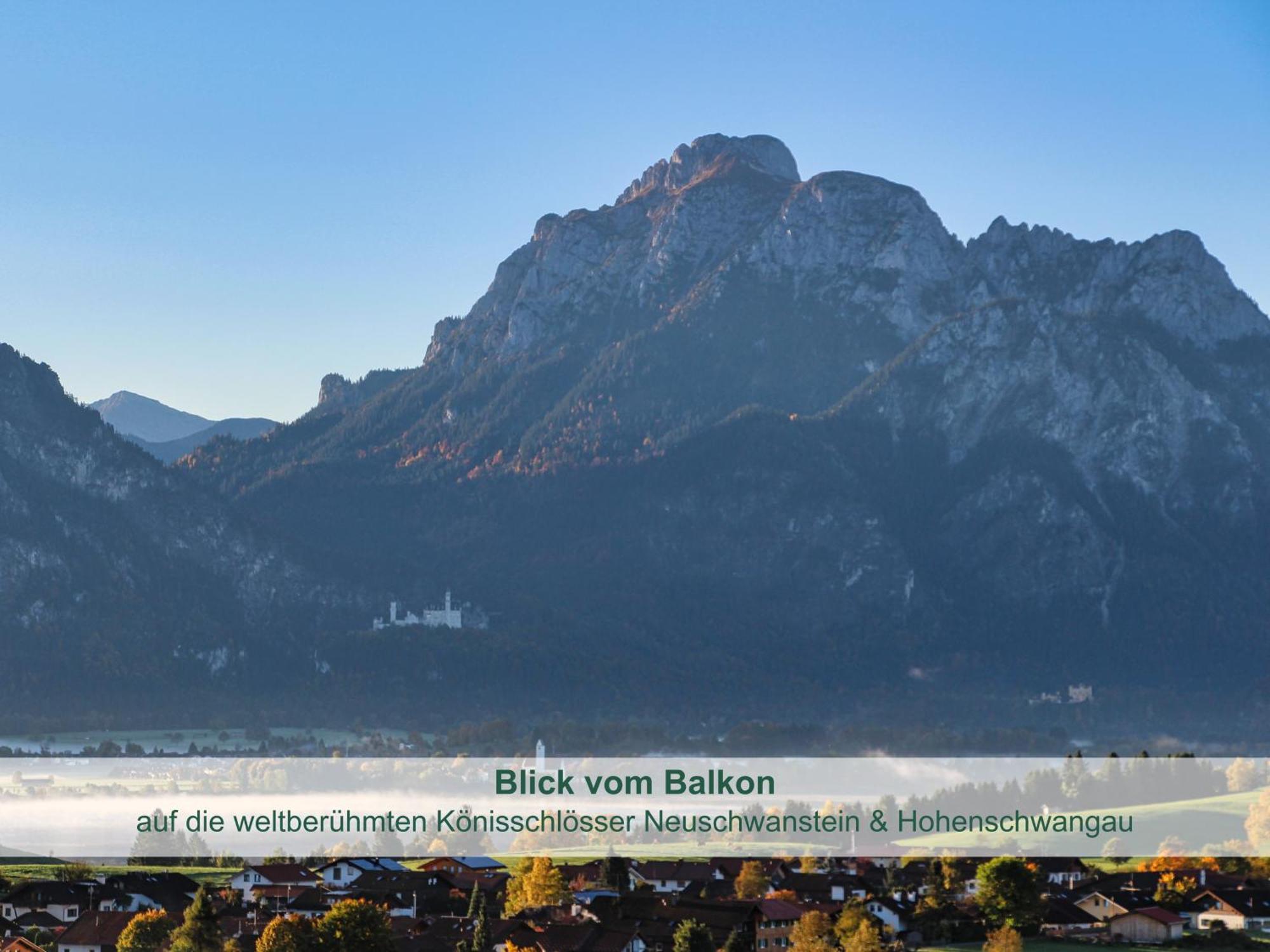 Chalet - Ferienwohnungen - Biohof Stoeger - Panoramasuedbalkon - Grandiose Aussicht Auf See, Berge Und Schloss Neuschwanstein Rieden am Forggensee Exterior photo